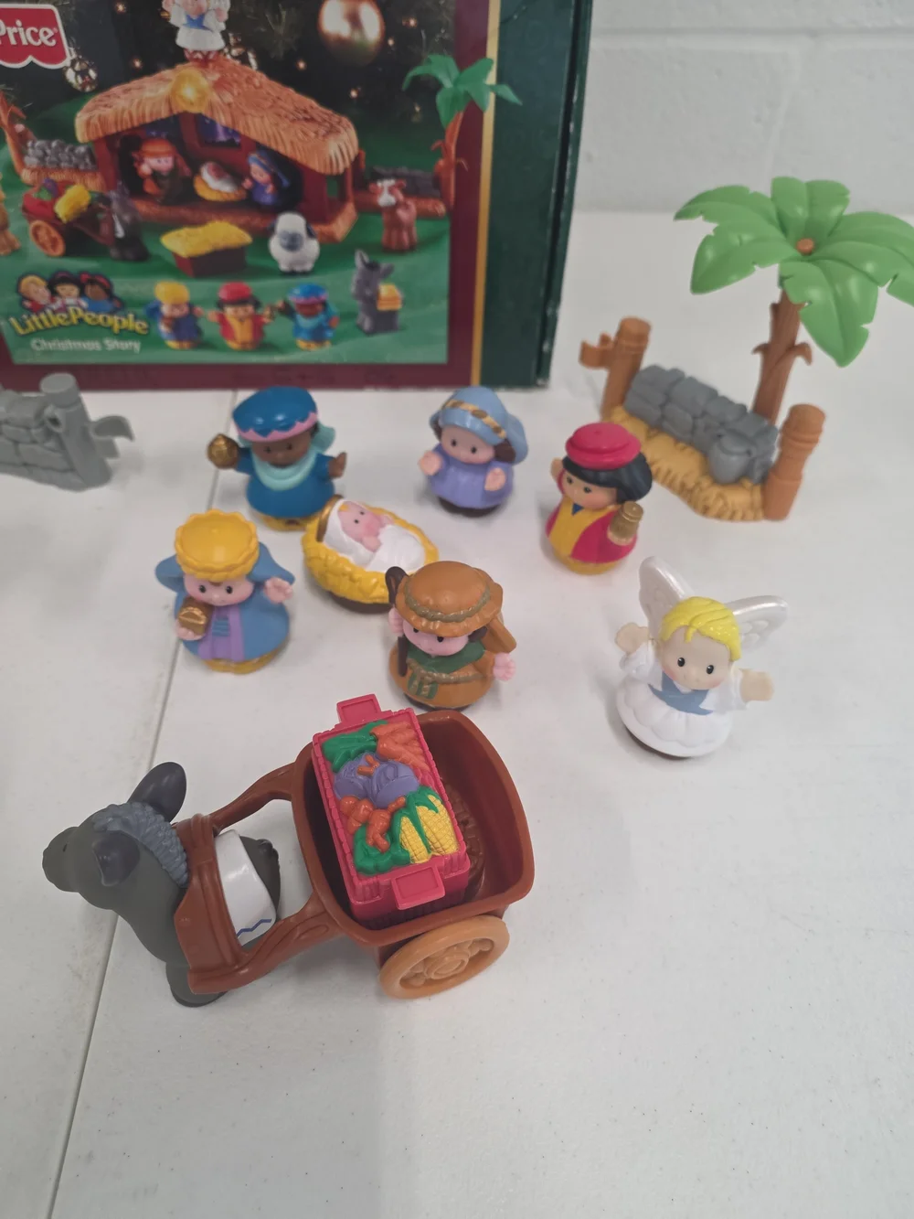 Fisher-Price Little People Christmas Story Nativity J2404 Works Incomplete